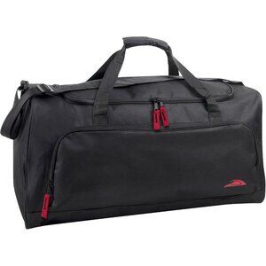 24 Inch Men & Women Black Lightweight Canvas Duffle Gym Sports Equipment Bags